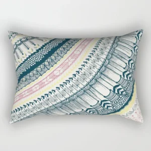 Set of 4 Mandala Printed Single-Sided Pattern Rectangular Pillowcase Home Decoration, 30x50cm