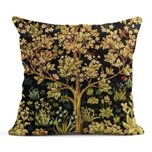 Alternative view of 4PCS 45x45 Vintage Flowers Linen Pillowcases Set for Sofa Decorative