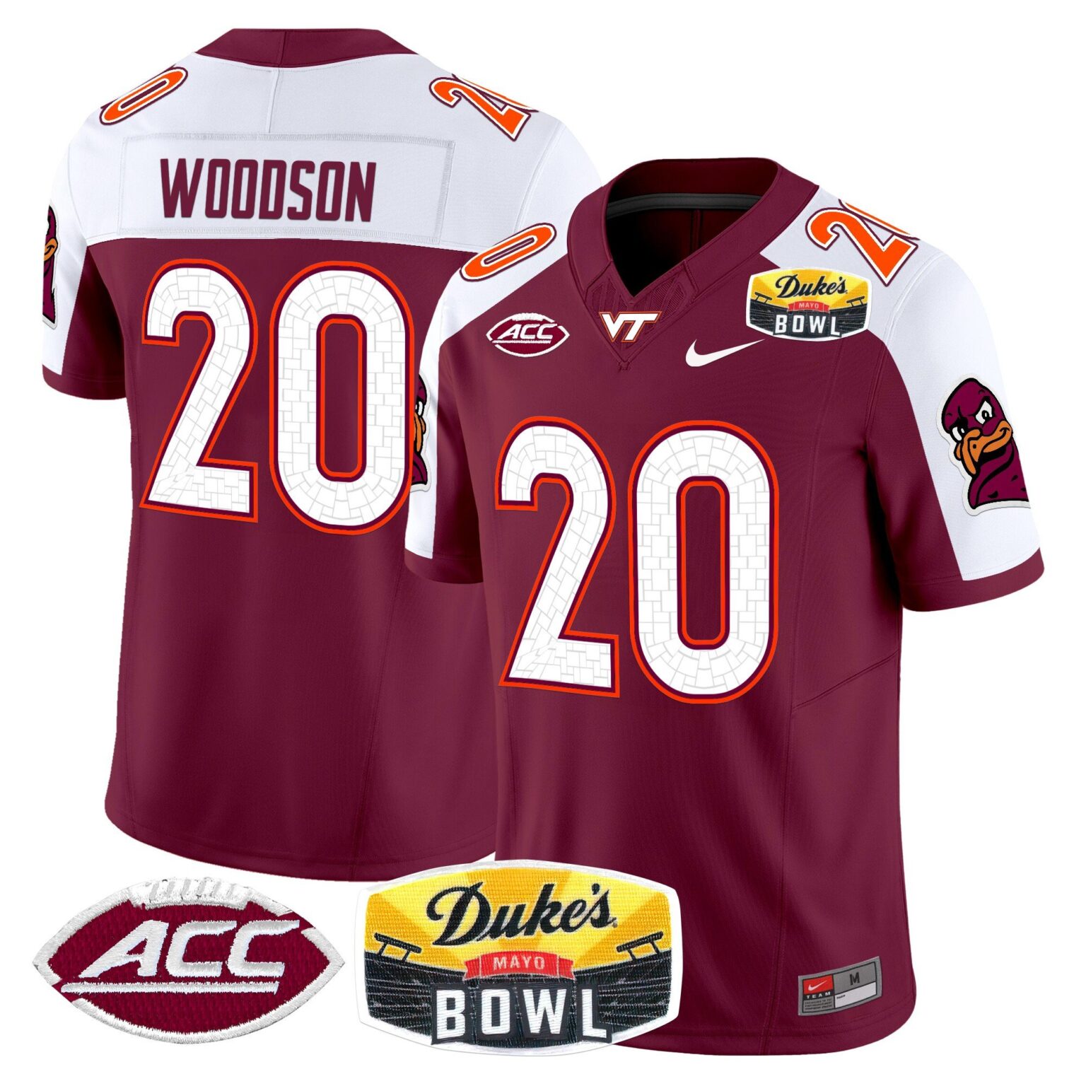 Men's Virginia Tech Hokies 2025 Duke's Mayo Bowl Patch Vapor Limited