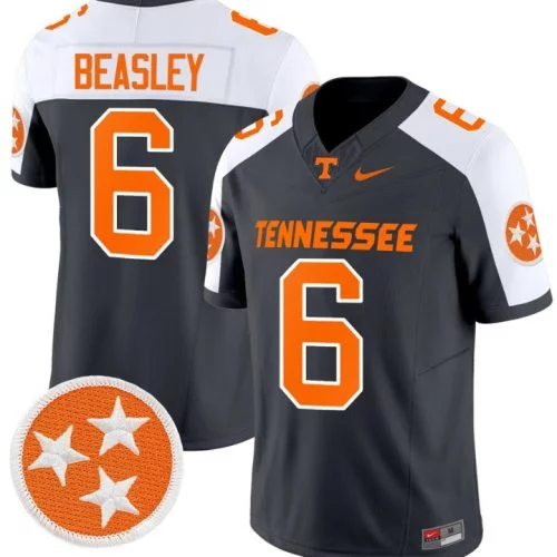 Aaron Beasley Jersey #6 Tennessee Volunteers Vapor Limited College Football Grey Alternate XSU2ZGXV