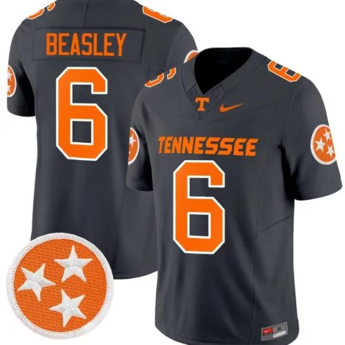 Aaron Beasley Jersey #6 Tennessee Volunteers Vapor Limited College Football Smoke Grey GPN69GXV
