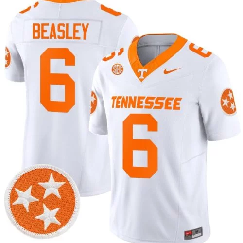 Aaron Beasley Jersey #6 Tennessee Volunteers Vapor Limited College Football White QRR0EGXV