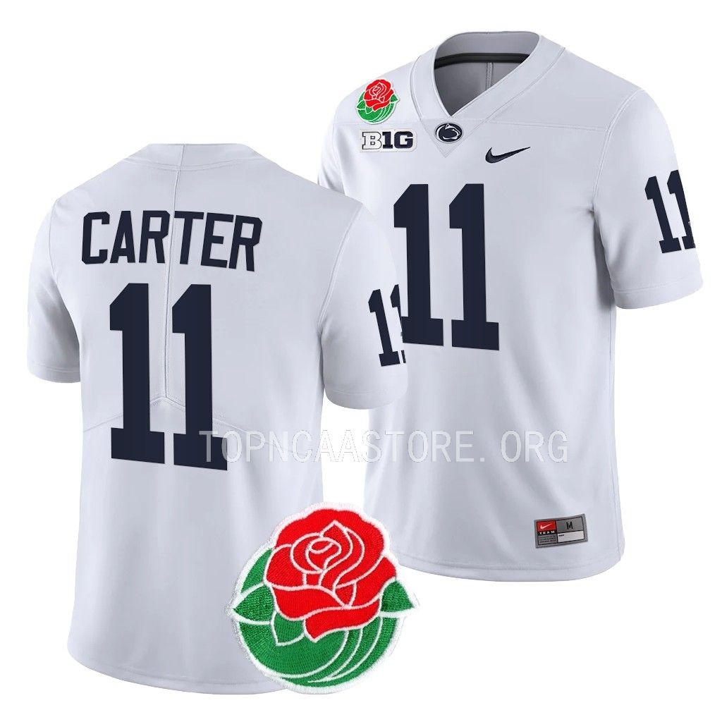 Abdul Carter Penn State Nittany Lions #11 White Jersey Rose Bowl College Uniform GCI3KGXV