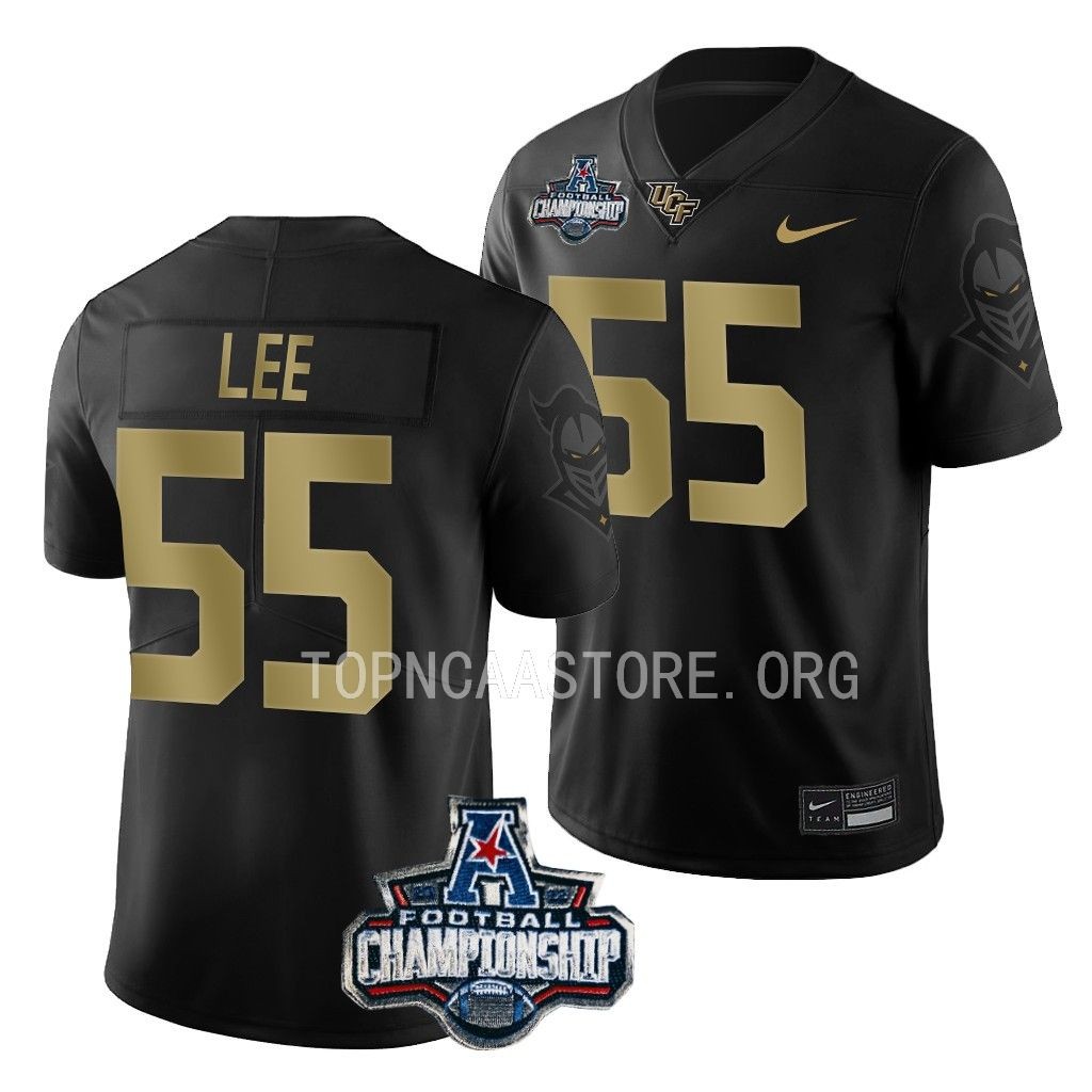 ACC Championship Matthew Lee UCF Knights #55 Black Gold Jersey XO372GXV