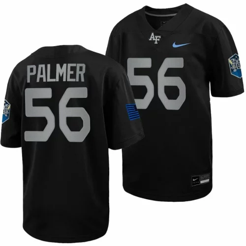 Air Force Falcons Cole Palmer Jersey #56 Football Space Force Rivalry Alternate Black TYSHIGXV