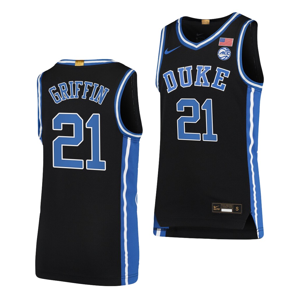 AJ Griffin #21 Duke Blue Devils -22 College Limited Black Jersey 1Y6U7GXV