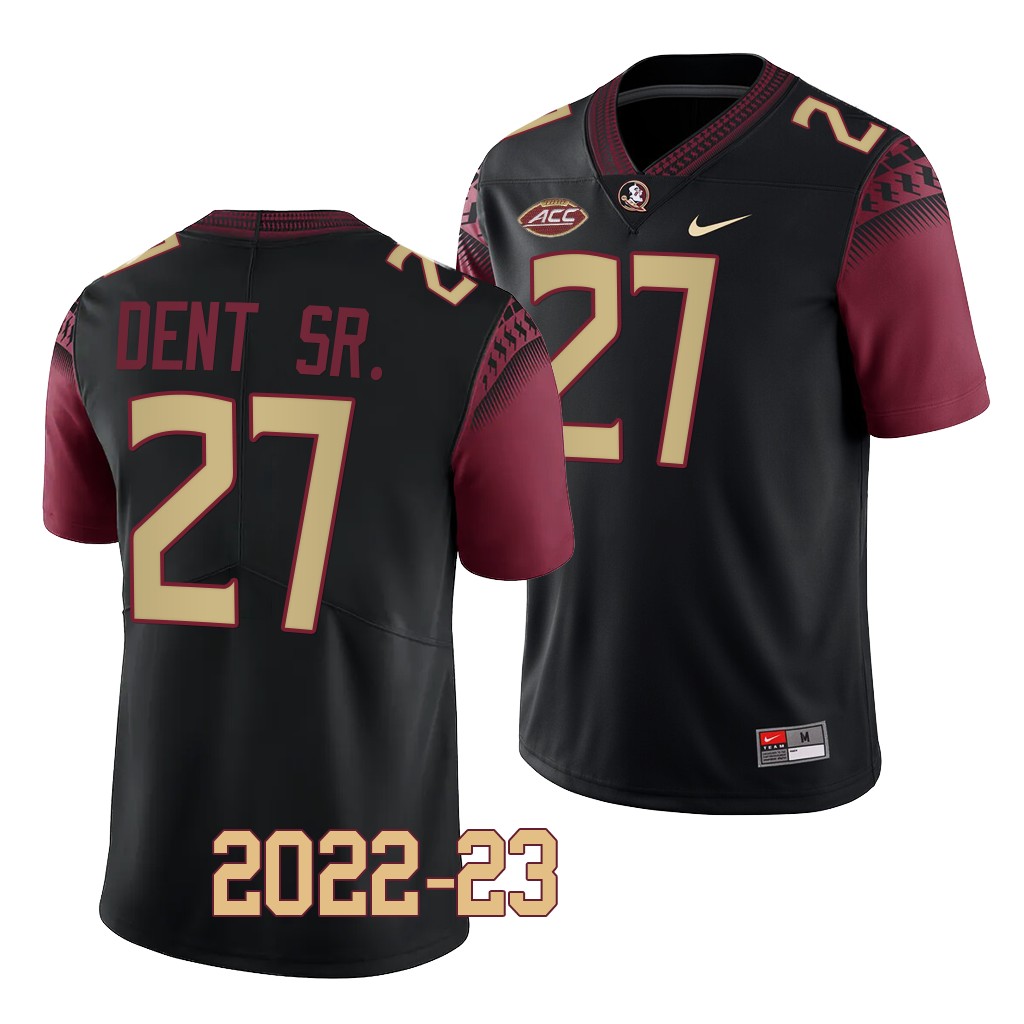Akeem Dent Florida State Seminoles 2022-23 College Jersey Black #27 Uniform A8TV1GXV