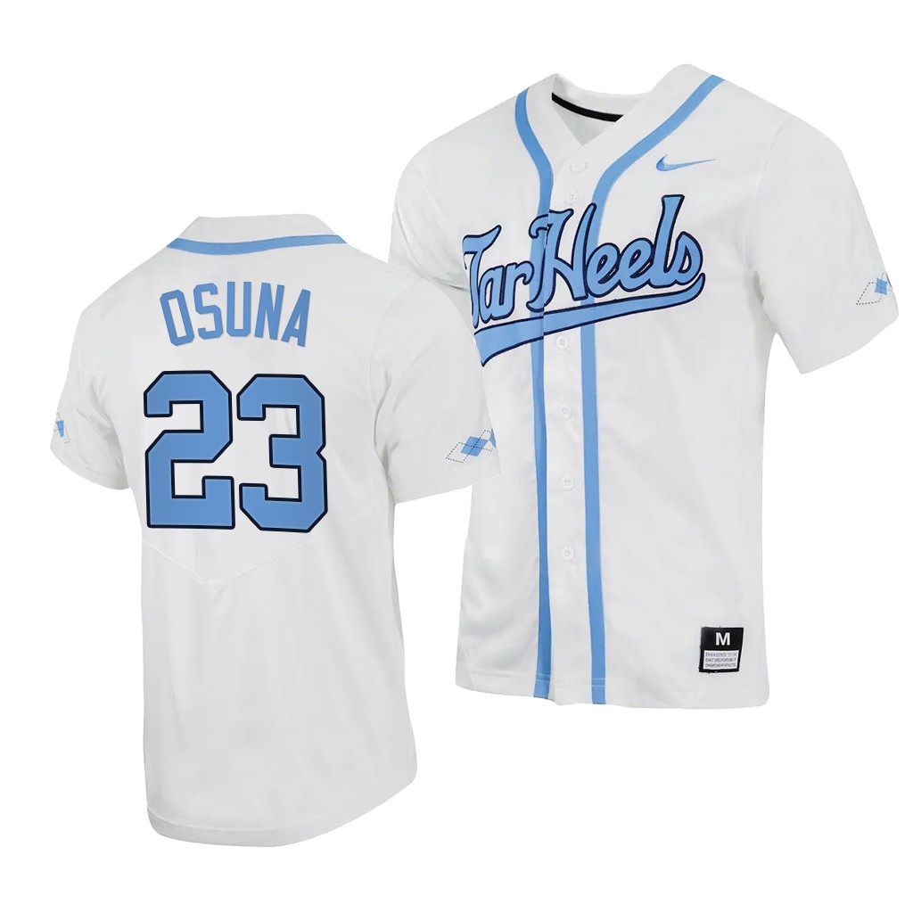Alberto Osuna North Carolina Tar Heels #23 White College Jersey USGIGGXV