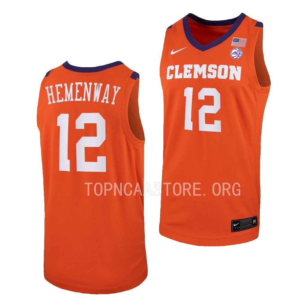 Alex Hemenway #12 Clemson Tigers College Jersey Orange 9VUHLGXV