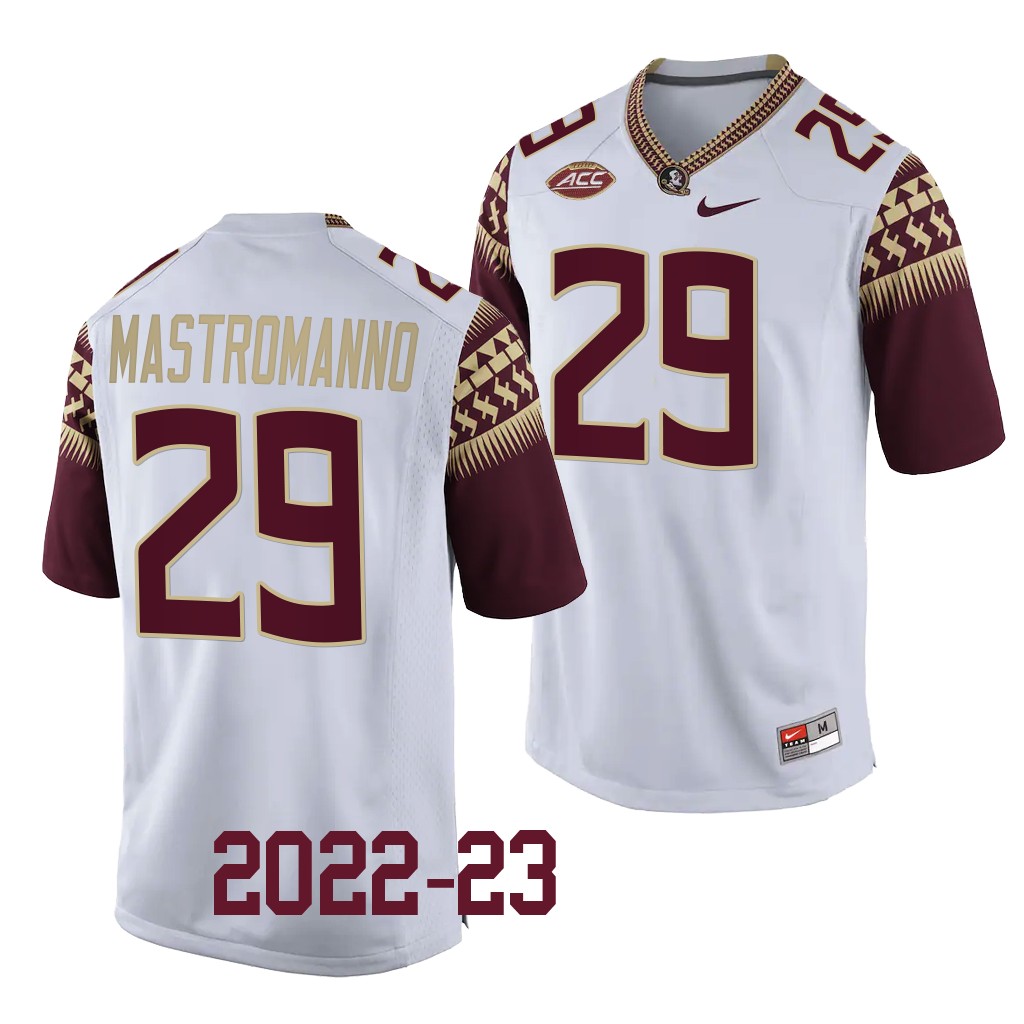 Alex Mastromanno Florida State Seminoles College White Men 29 Jersey 2022-23 SFC0VGXV