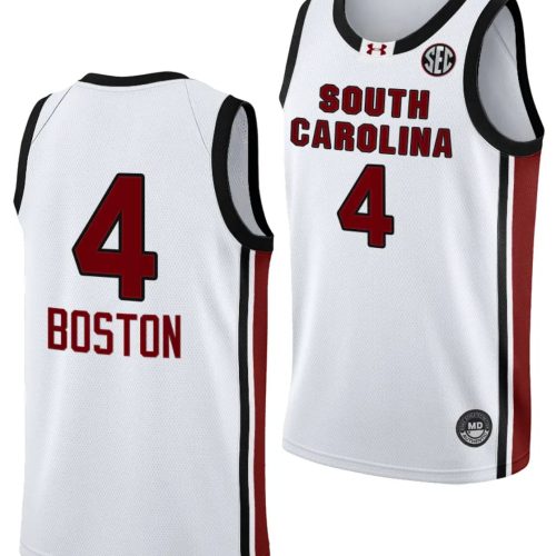 Aliyah Boston Jersey #4 South Carolina Gamecocks College Basketball -24 White YK50BGXV