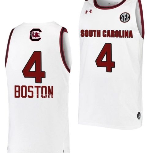 Aliyah Boston Jersey South Carolina Gamecocks College Basketball White #4 5CQZLGXV