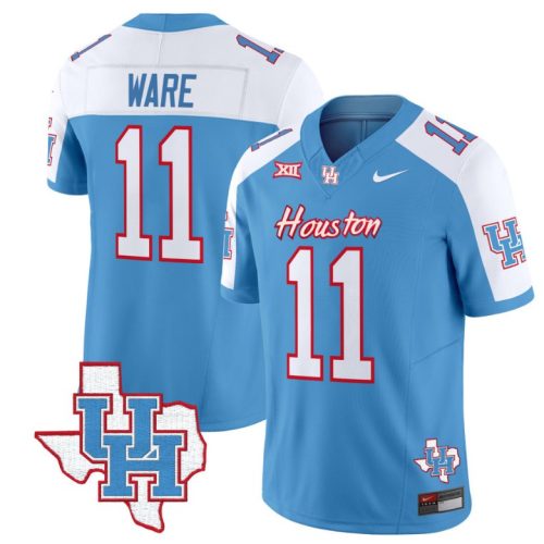 Andre Ware Jersey #11 Houston Cougars Oilers Jersey Inspired Vapor College Football Blue Alternate NDEJJGXV