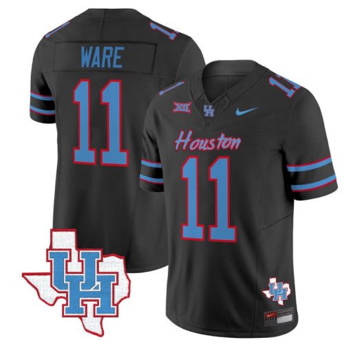 Andre Ware Jersey #11 Houston Cougars Oilers Jersey Inspired Vapor College Football Limited Black UVV6BGXV