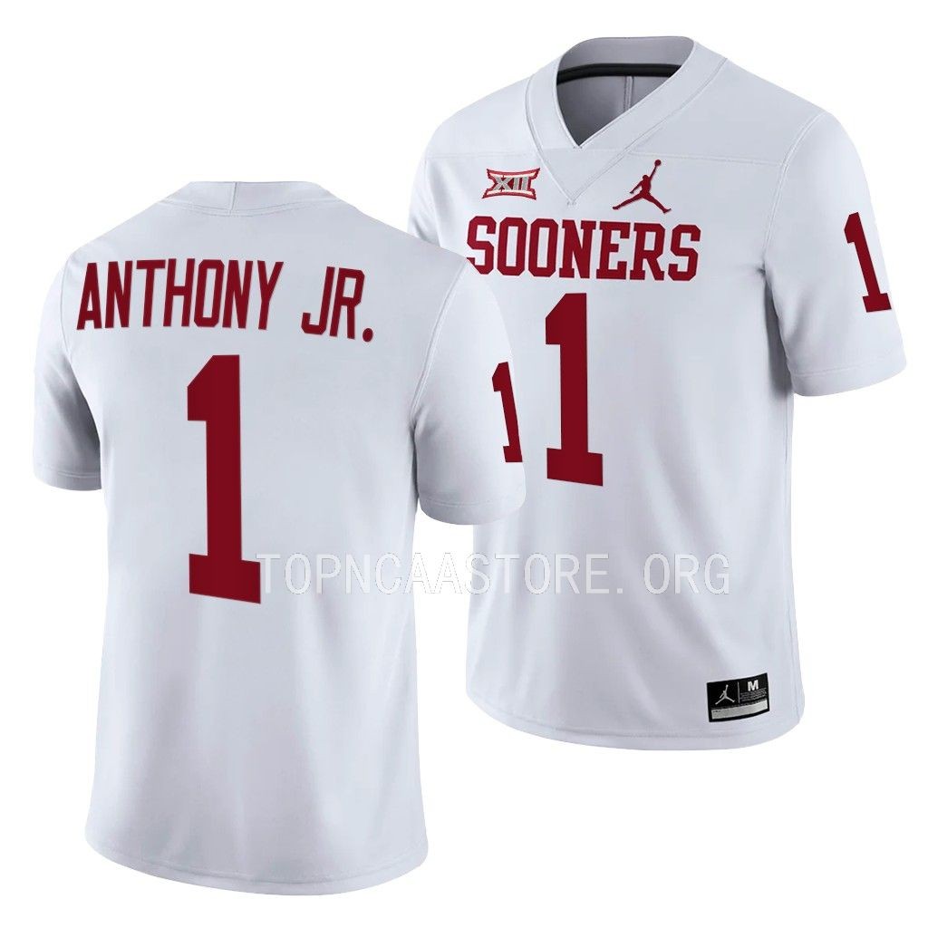 Andrel Anthony Oklahoma Sooners Alternate Game #1 Jersey Anthracite Uniform H1GM1GXV