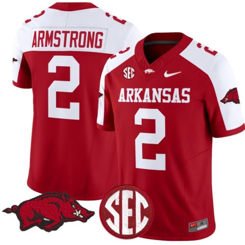 Andrew Armstrong Jersey #2 Arkansas Razorbacks Vapor Limited College Football Cardinal Alternate I94FKGXV