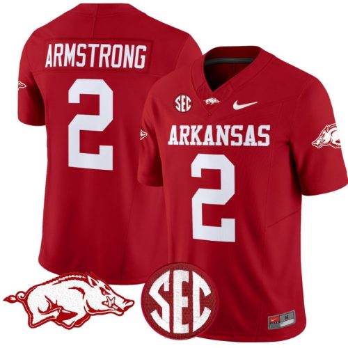 Andrew Armstrong Jersey #2 Arkansas Razorbacks Vapor Limited College Football Stitched Cardinal CXIV1GXV