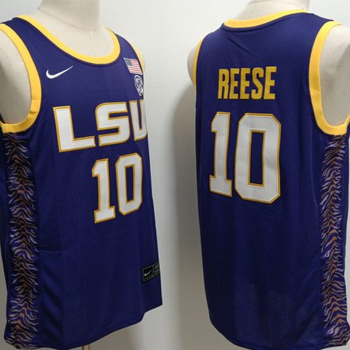 Angel Reese Jersey #10 Lsu Tigers College Basketball Stitched Purple U4ZQXGXV