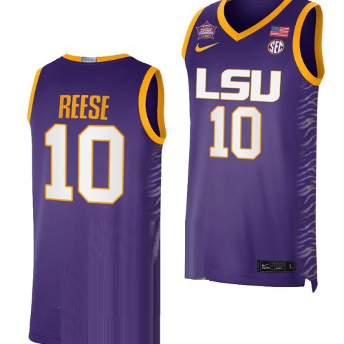 Angel Reese Jersey LSU Tigers College Basketball National Champions Purple #10 VTGKNGXV