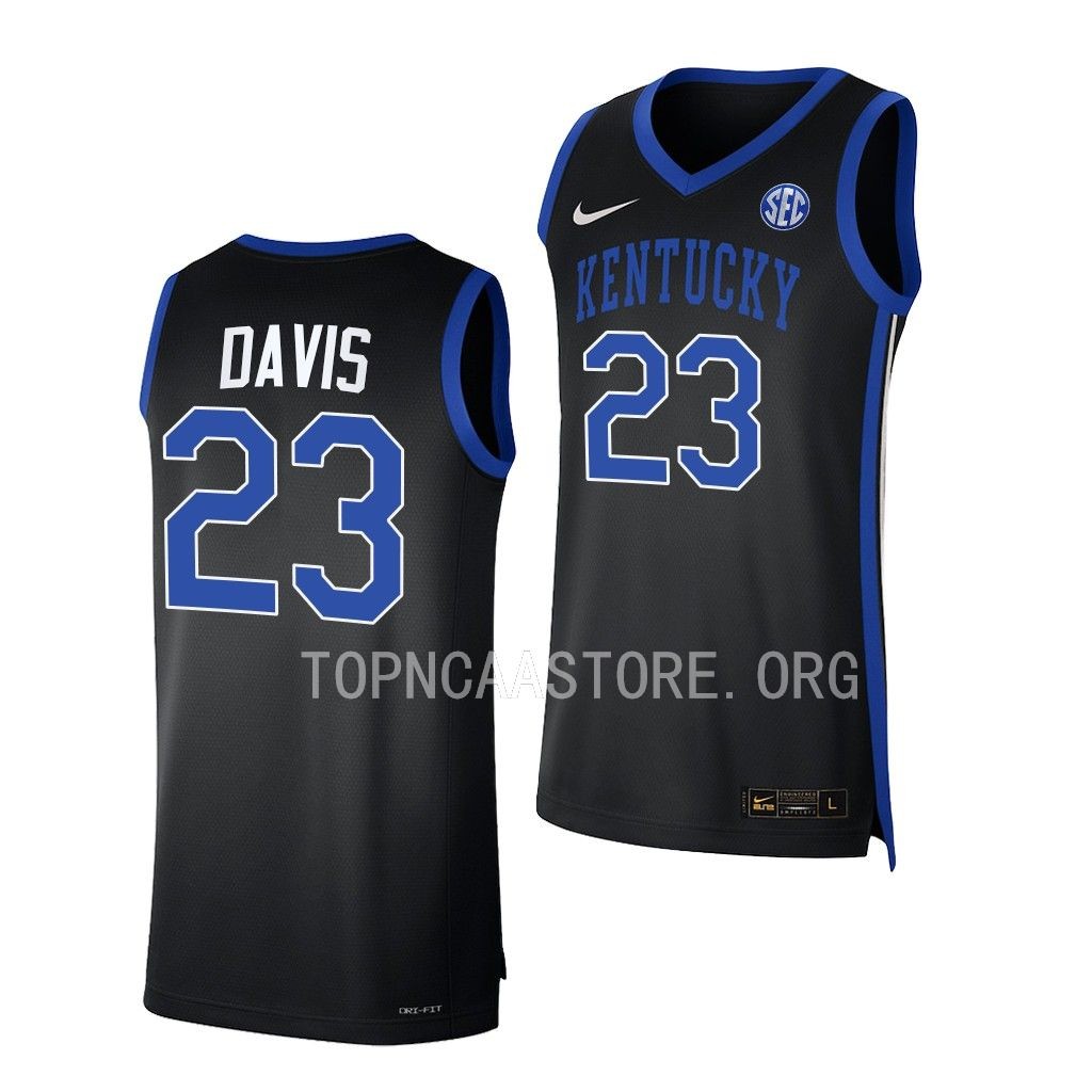 Anthony Davis Kentucky Wildcats #23 Black College Jersey OURN4GXV