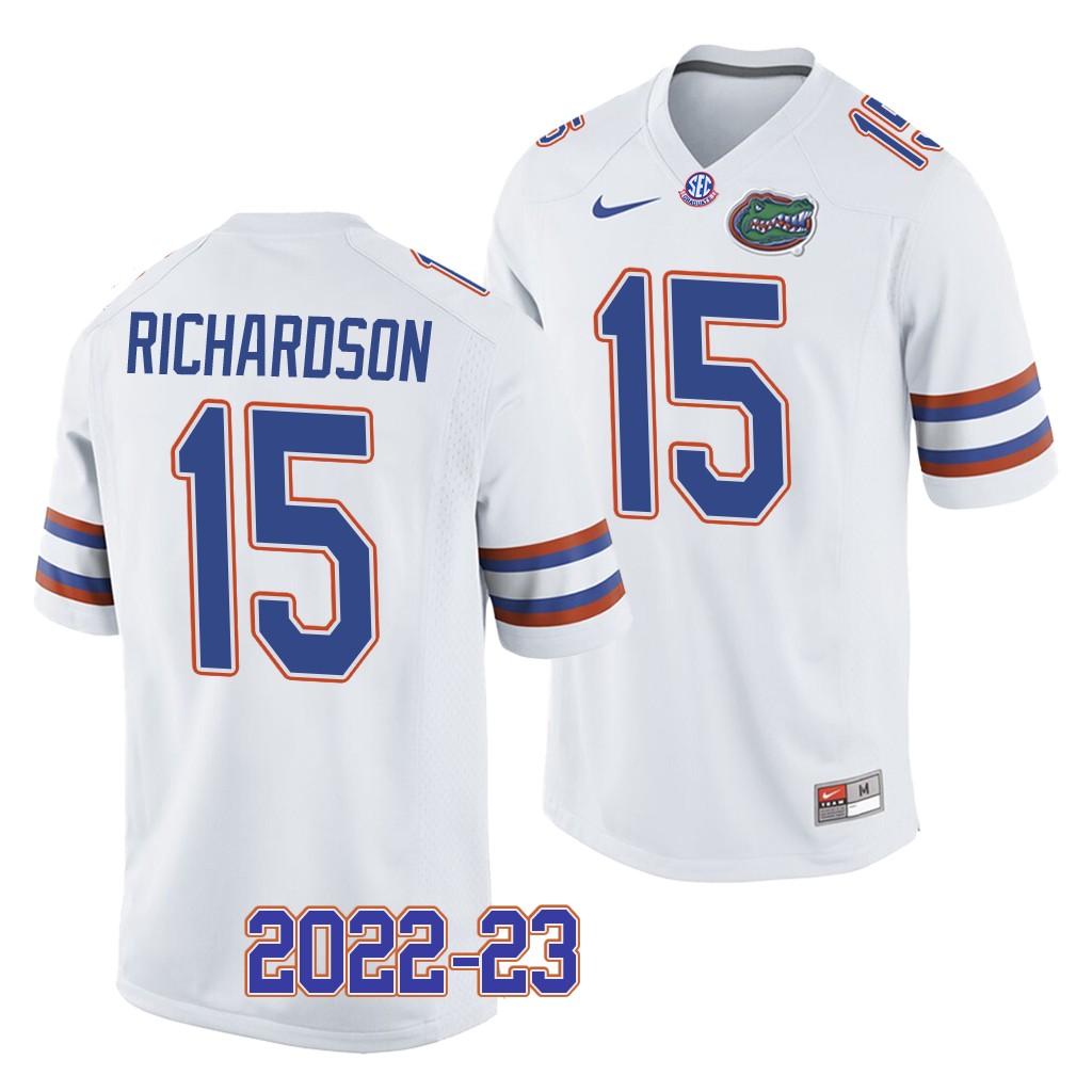 Anthony Richardson Florida Gators 2022-23 College Jersey White #15 Uniform JYIJKGXV