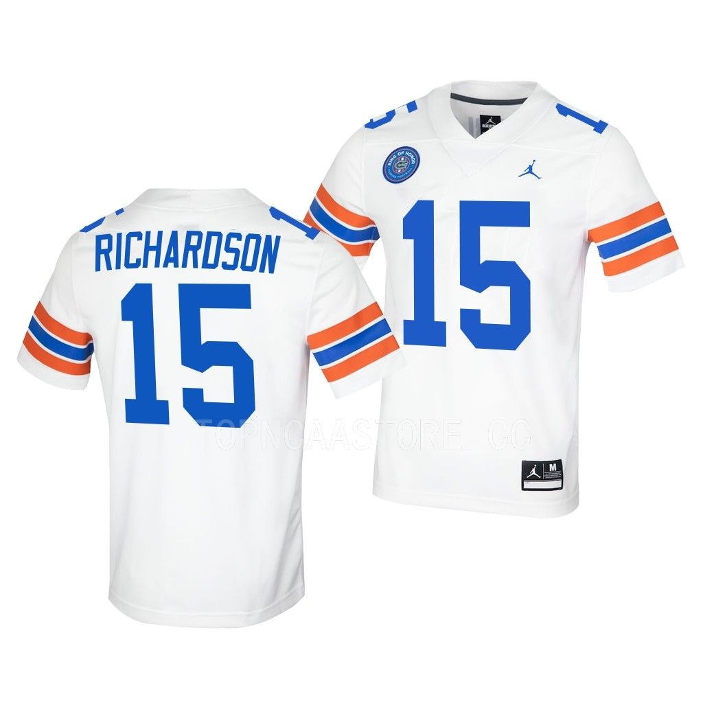 Anthony Richardson Florida Gators Ring Of Honor Untouchable Jersey White #15 Uniform BGDSNGXV