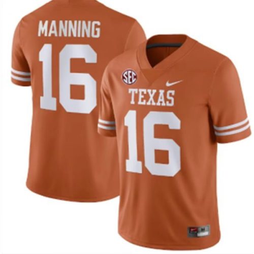 Arch Manning Jersey #16 Texas Longhorns SEC Orange College Football DJVABGXV