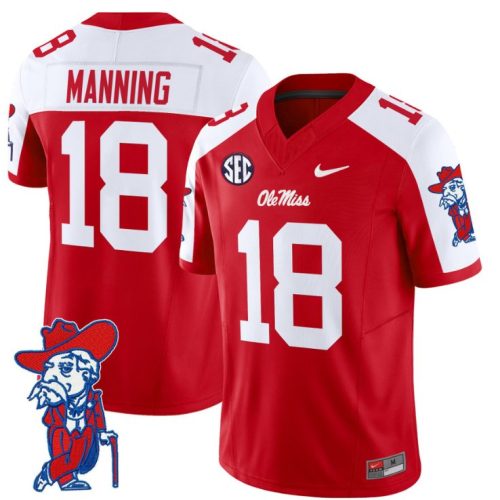 Archie Manning Jersey #18 Ole Miss Rebels Vapor Limited College Football Stitched Red Alternate 9MCW9GXV