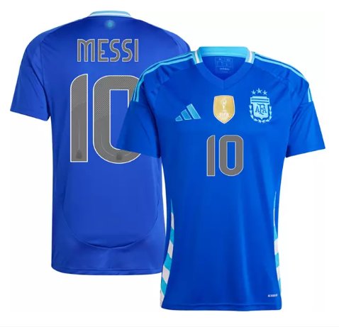 Argentina Lionel Messi Jersey #10 Away Soccer Blue QKQAQGXV