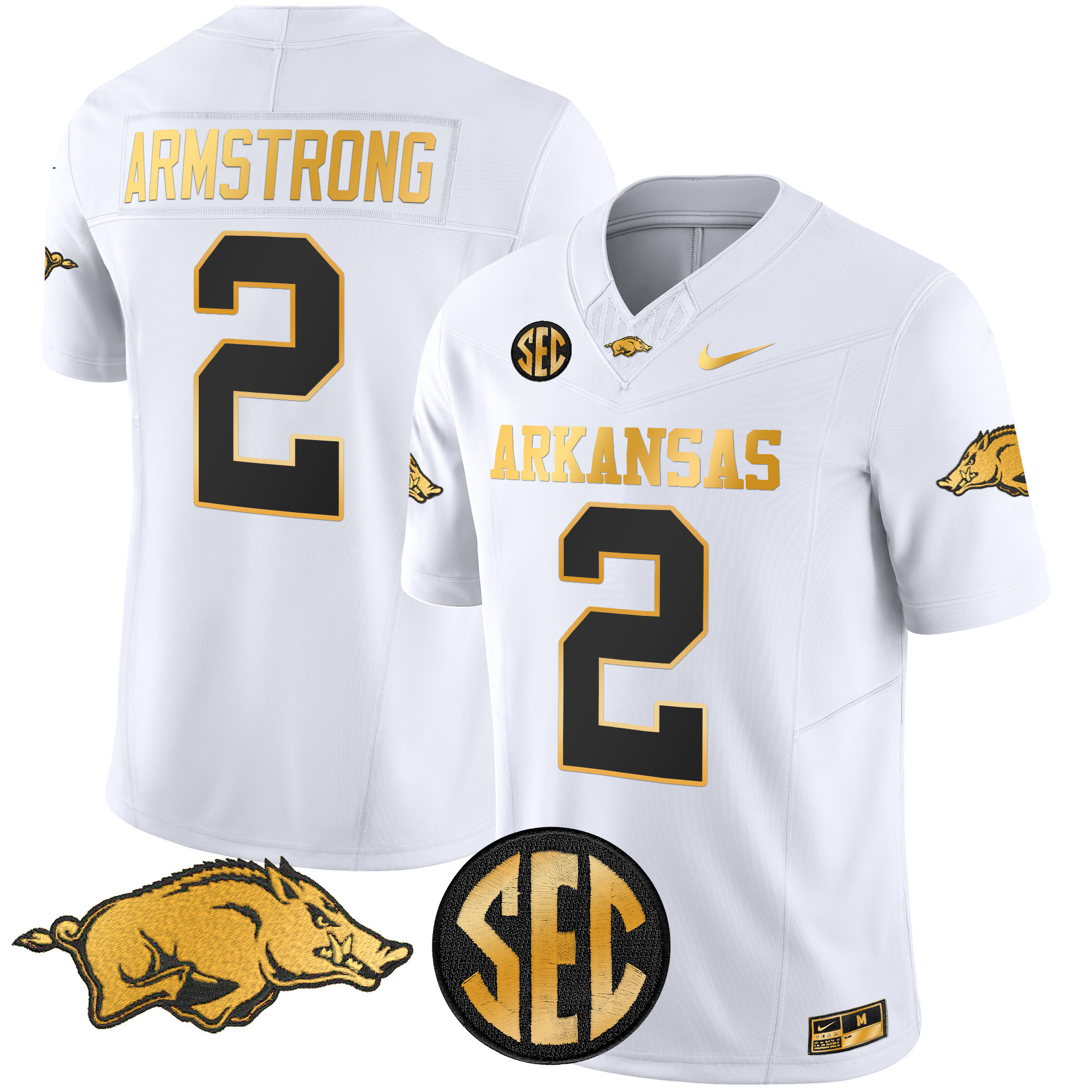 Arkansas Razorbacks Gold Vapor Limited Jersey - All Stitched #11 TT4DMGXV