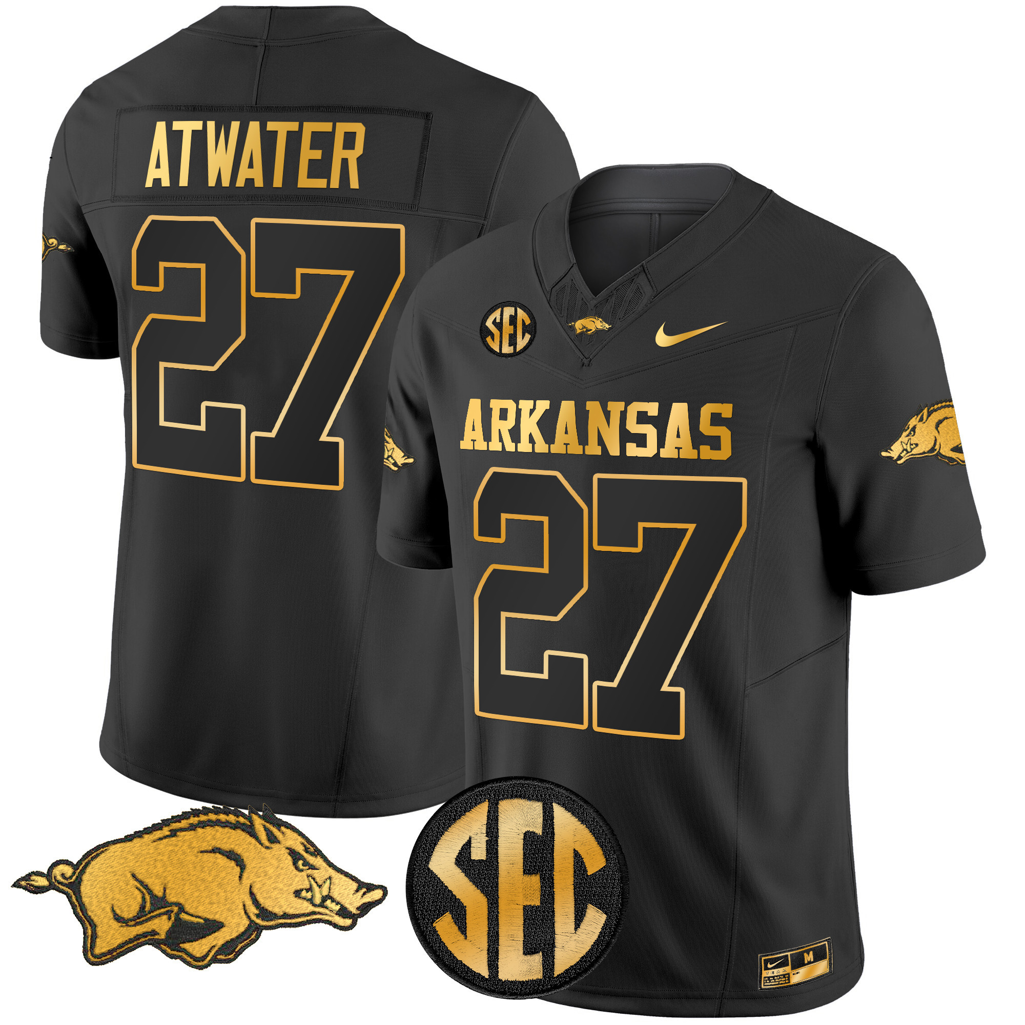 Arkansas Razorbacks Gold Vapor Limited Jersey - All Stitched #21 WWHLNGXV
