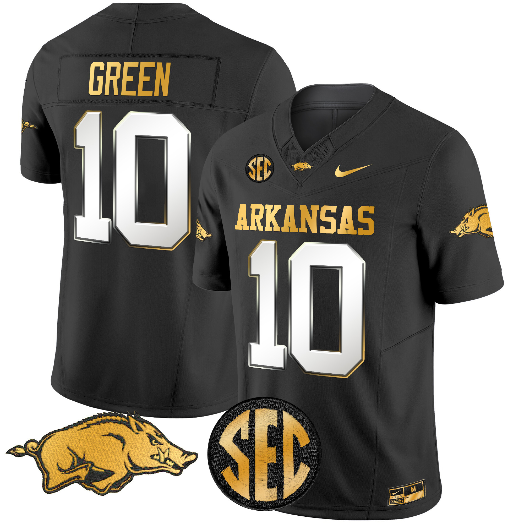 Arkansas Razorbacks Gold Vapor Limited Jersey - All Stitched #25 ZJX3BGXV