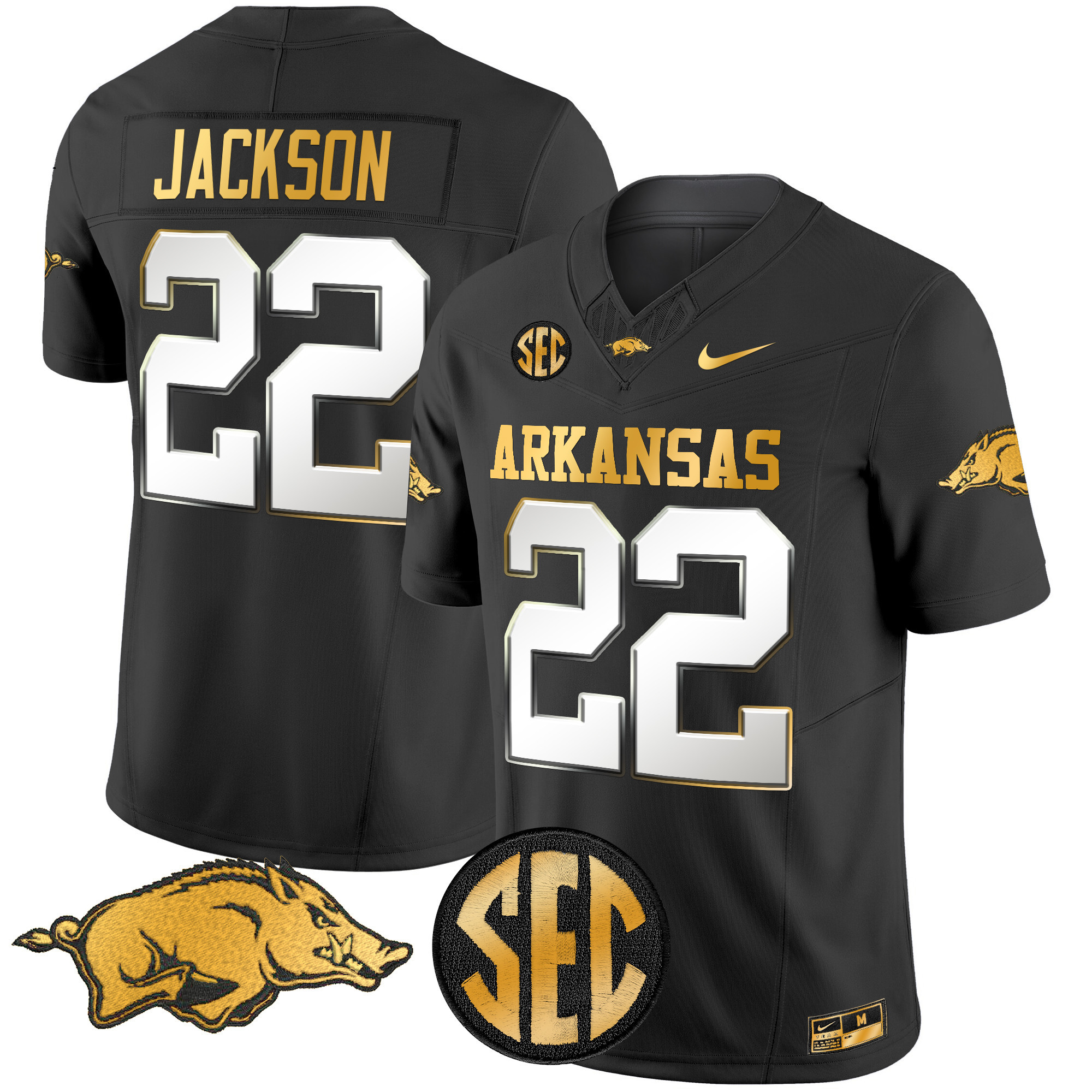 Arkansas Razorbacks Gold Vapor Limited Jersey - All Stitched #26 EMGJVGXV