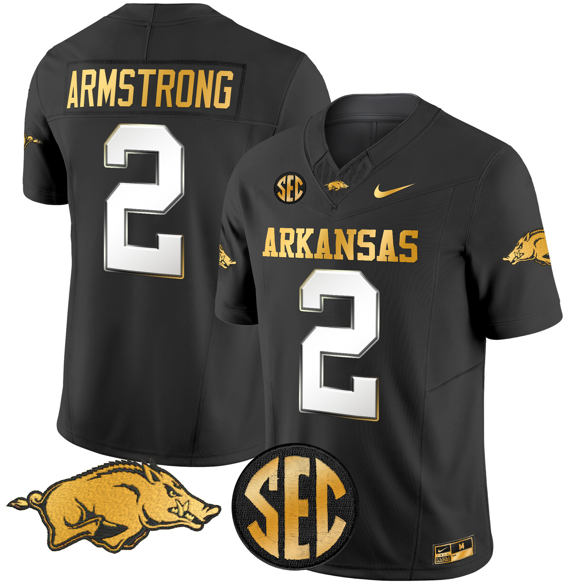 Arkansas Razorbacks Gold Vapor Limited Jersey - All Stitched #27 QK2QXGXV