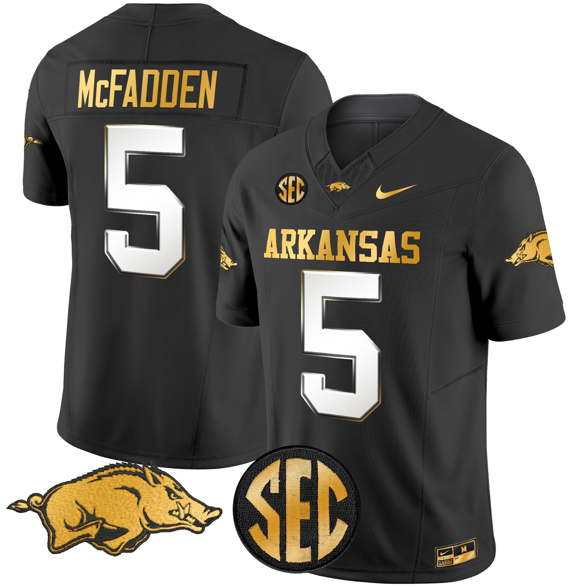 Arkansas Razorbacks Gold Vapor Limited Jersey - All Stitched #28 NO9O9GXV