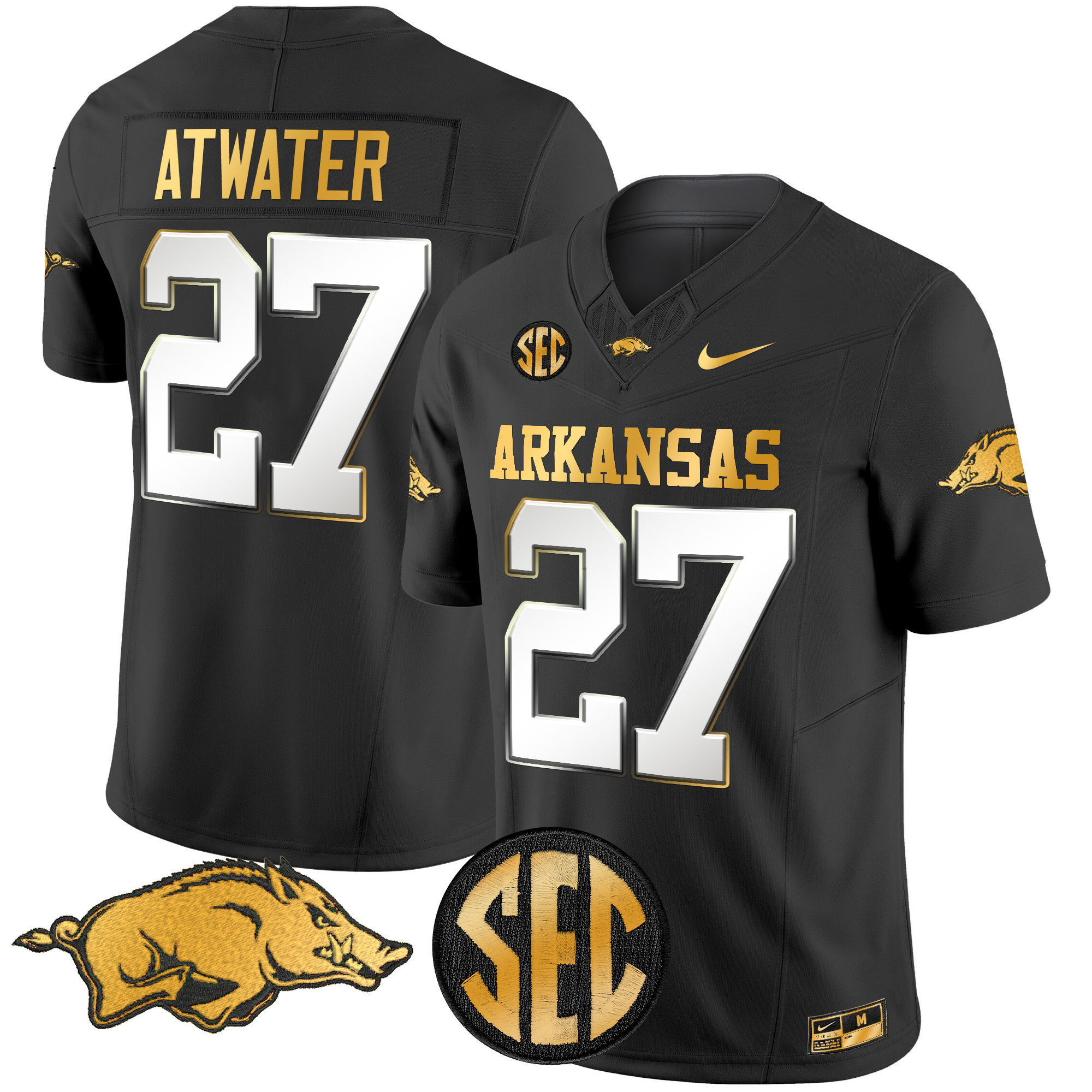 Arkansas Razorbacks Gold Vapor Limited Jersey - All Stitched #29 KK6U9GXV