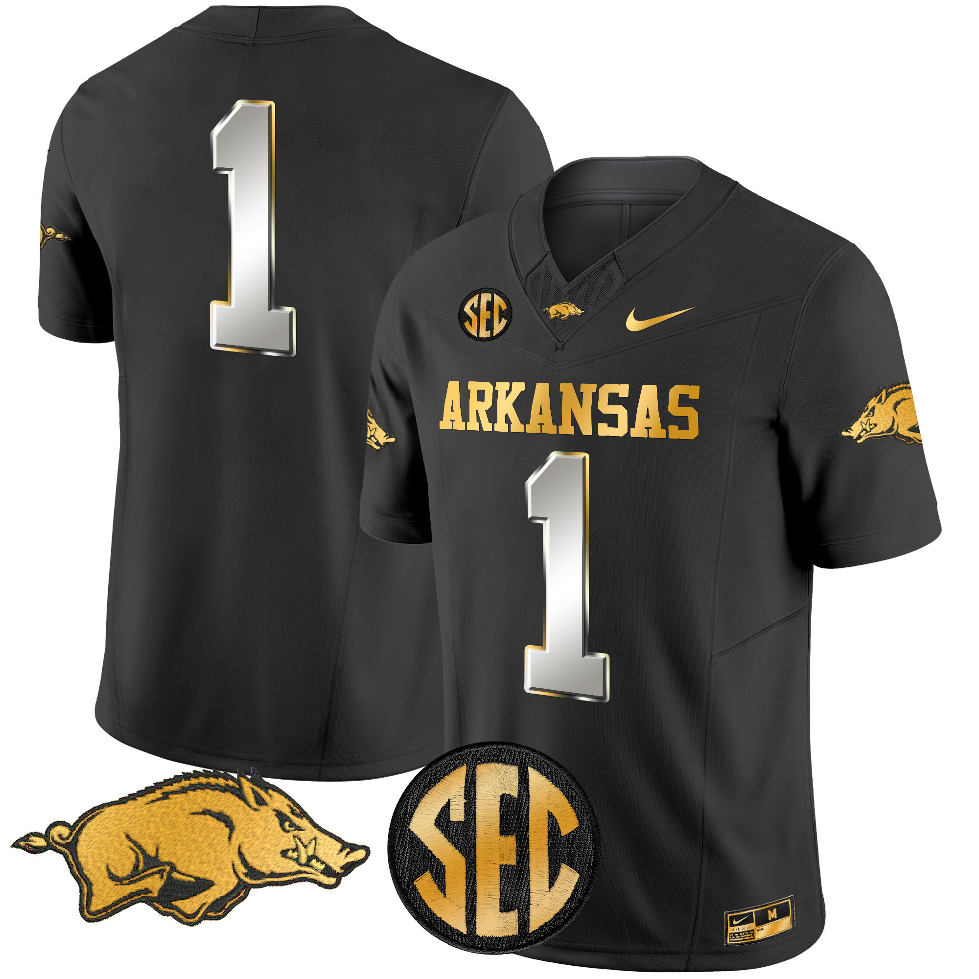 Arkansas Razorbacks Gold Vapor Limited Jersey - All Stitched #32 OWXGFGXV