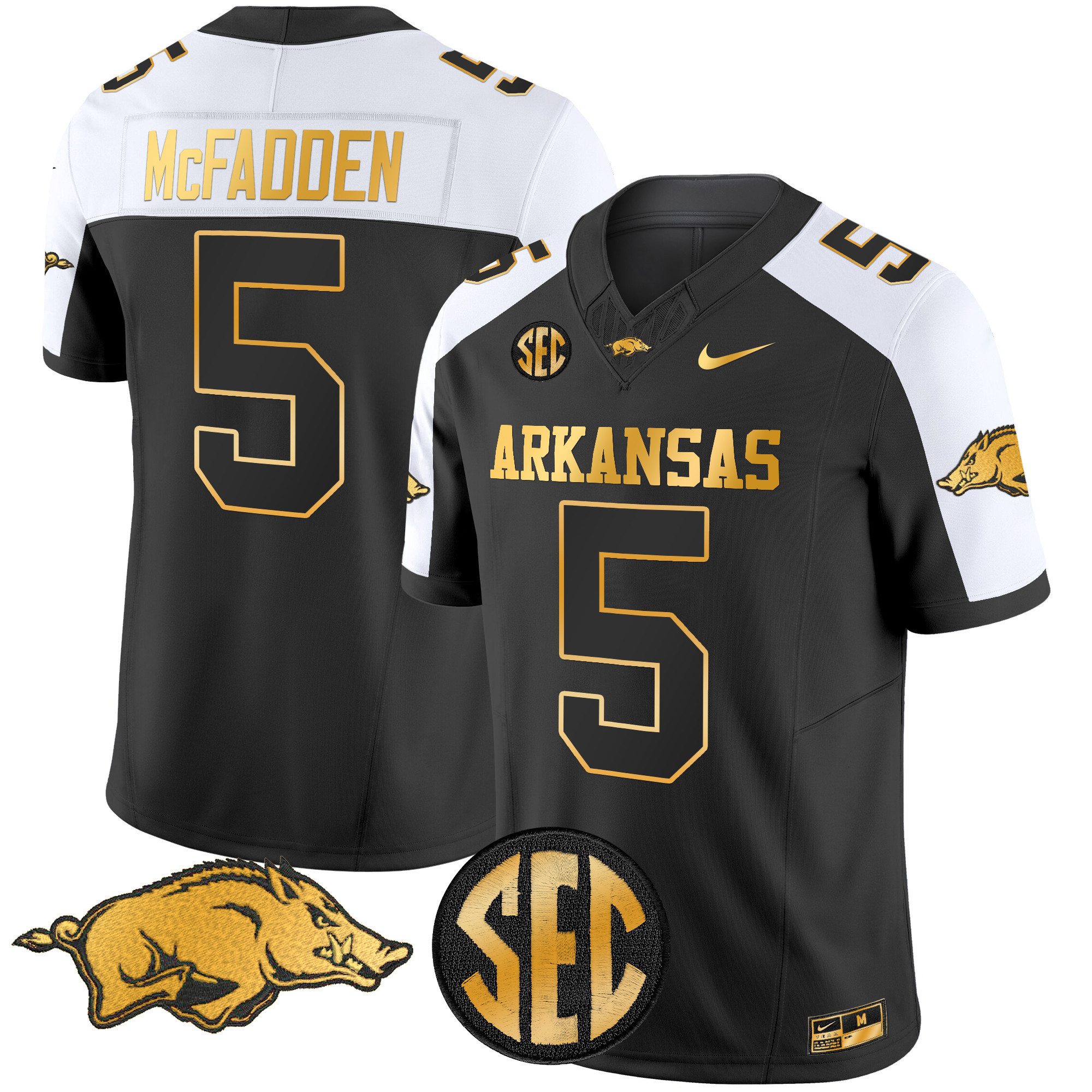 Arkansas Razorbacks Gold Vapor Limited Jersey - All Stitched #4 ZZAYXGXV