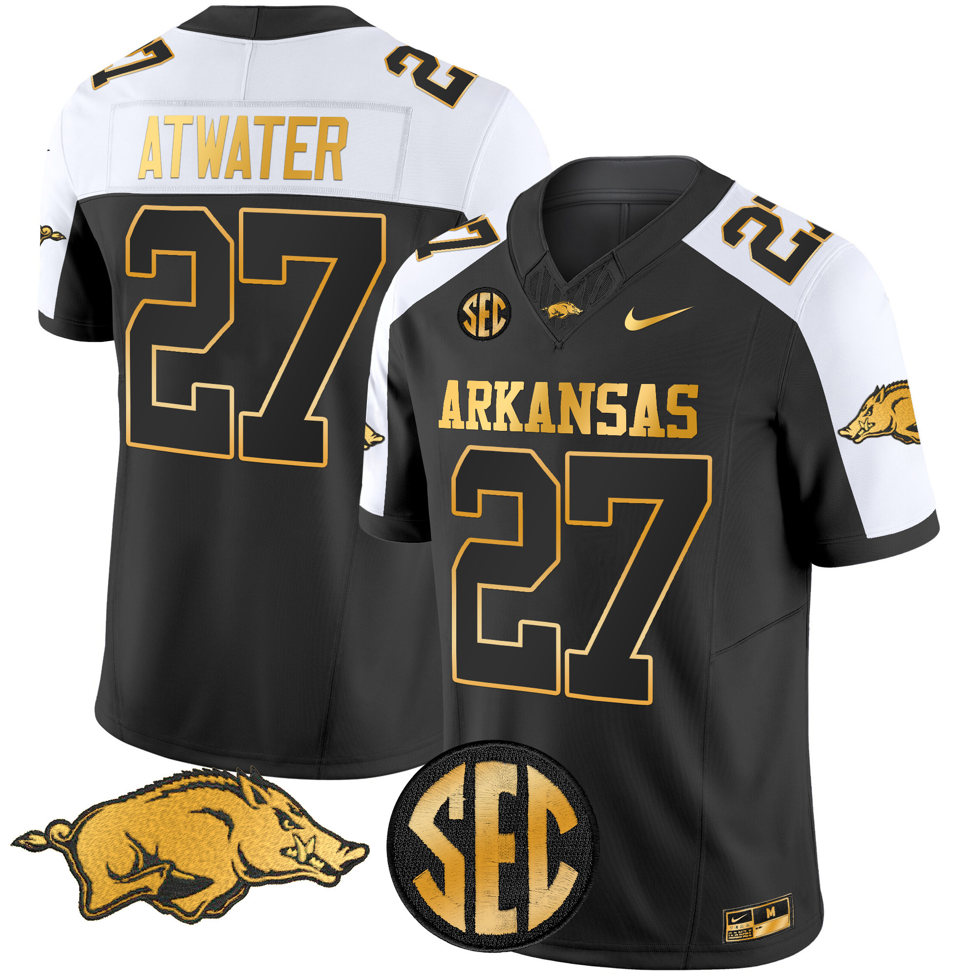 Arkansas Razorbacks Gold Vapor Limited Jersey - All Stitched #5 HF55LGXV