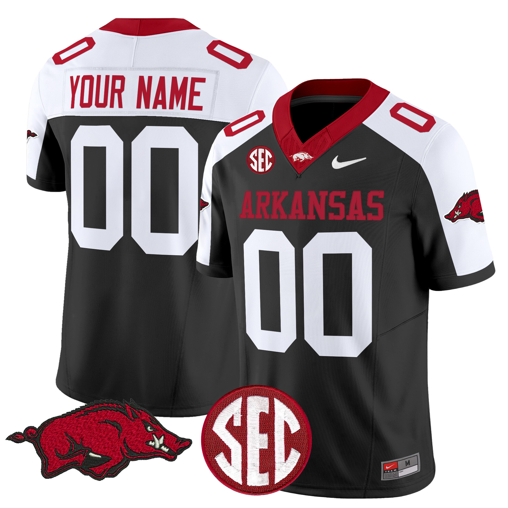 Arkansas Razorbacks Vapor Limited Custom Jersey - All Stitched #1 RGEVMGXV