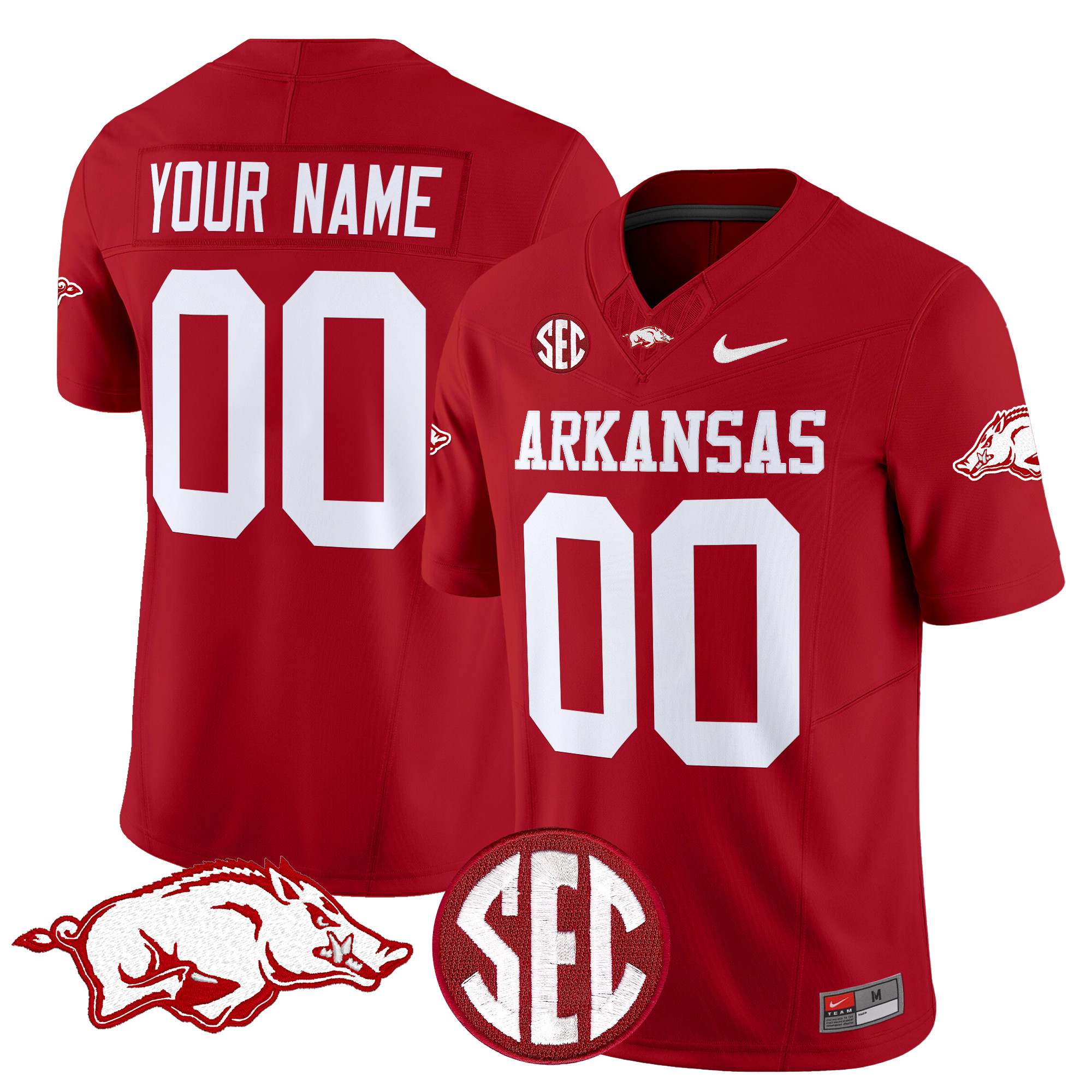 Arkansas Razorbacks Vapor Limited Custom Jersey - All Stitched #3 OQL7ZGXV