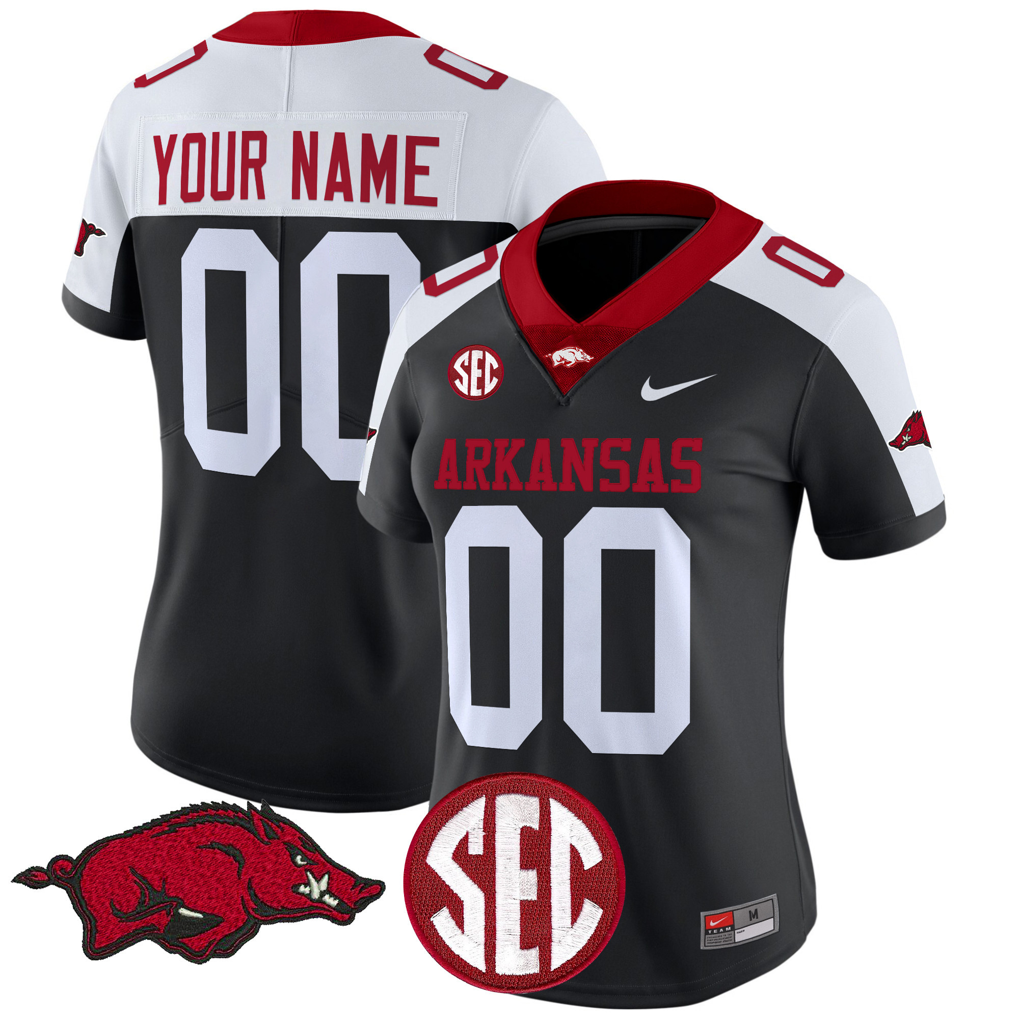 Arkansas Razorbacks Vapor Limited Custom Jersey - All Stitched #6 YETVLGXV