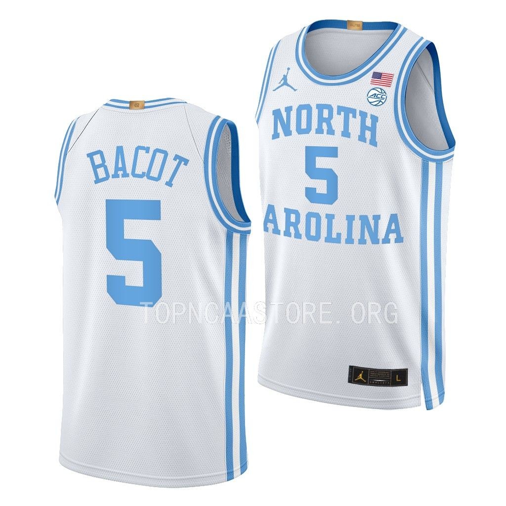 Armando Bacot North Carolina Tar Heels #5 White Throwback Jersey 2022-23 Elite GFU2TGXV
