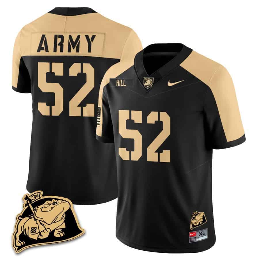 Army Black Knights Rocky The Bulldog Patch Jersey - All Stitched #16 PNC8XGXV