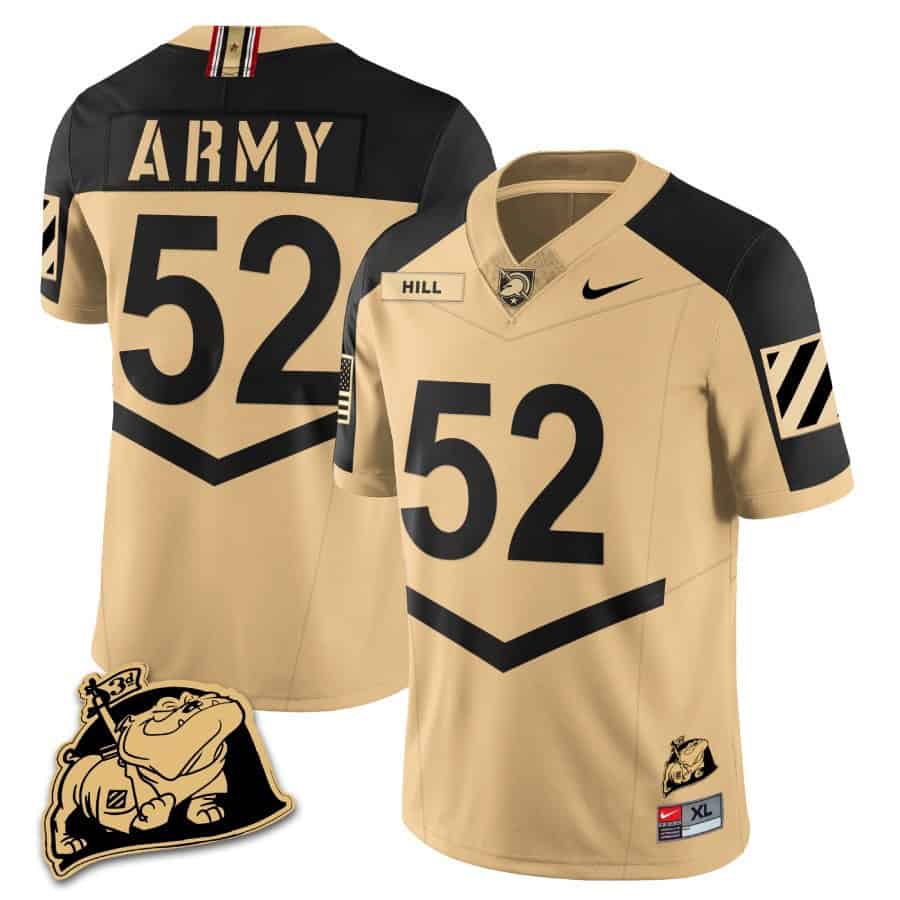 Army Black Knights Rocky The Bulldog Patch Jersey - All Stitched #21 5JGBMGXV