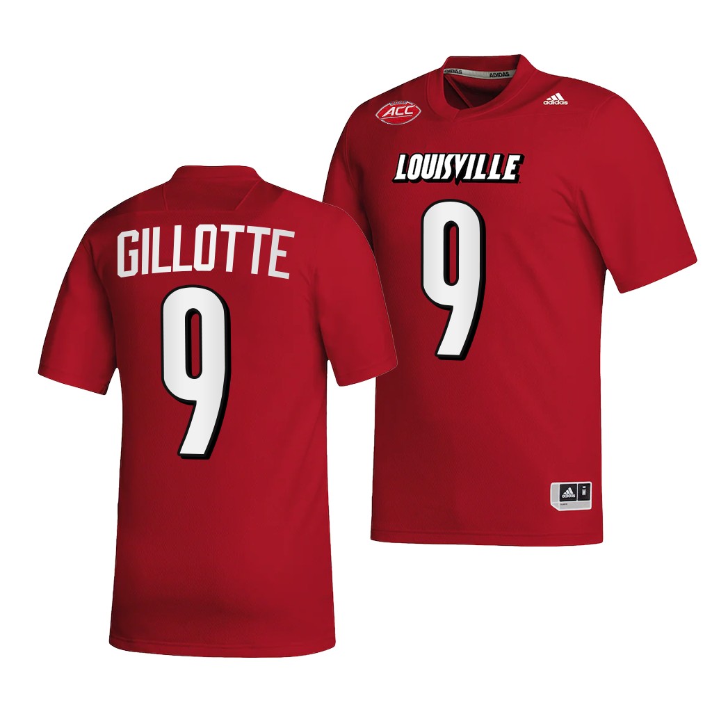 Ashton Gillotte Louisville Cardinals #9 Red Jersey 2022-23 College NIL Uniform QM8GEGXV