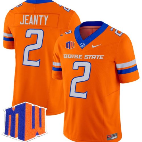 Ashton Jeanty Jersey #2 Boise State Broncos Vapor Limited College Football Stitched Orange 9SFQZGXV
