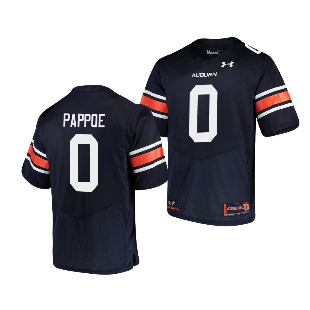 Auburn Tigers 0 Owen Pappoe Navy Jersey QO7VIGXV