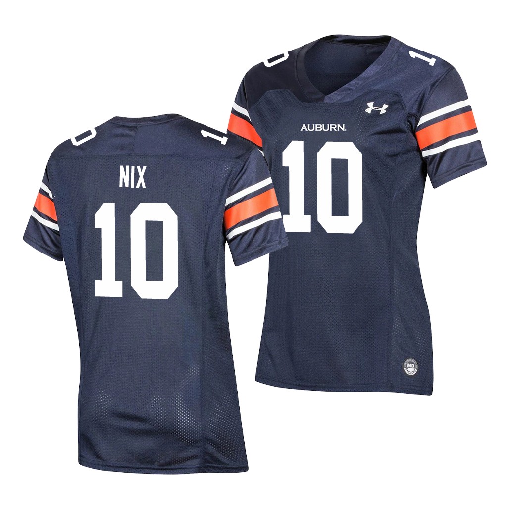 Auburn Tigers 10 Bo Nix Navy Jersey Wo LA8HTGXV