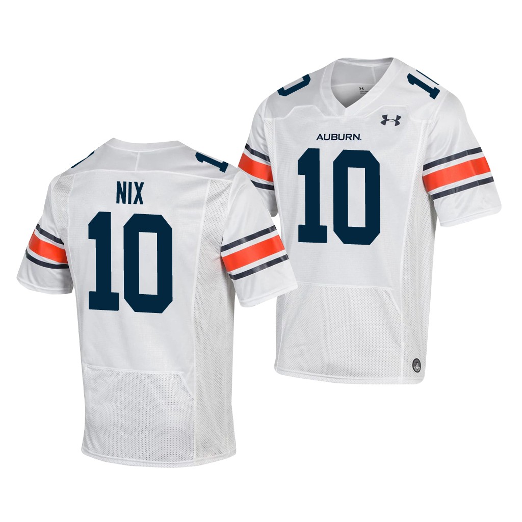 Auburn Tigers 10 Bo Nix White Jersey TE3EJGXV